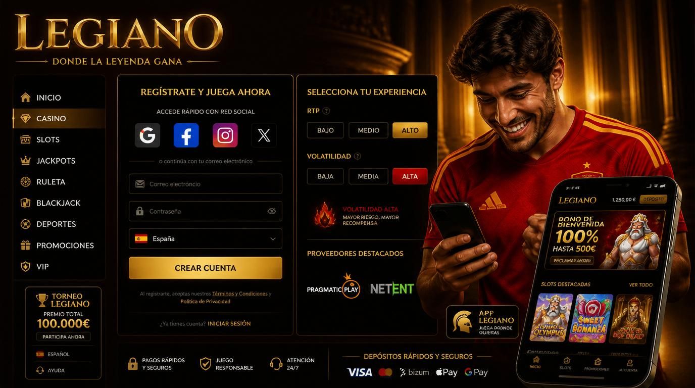 Interfaz mostrando opciones de registro rápido con redes sociales y correo electrónico